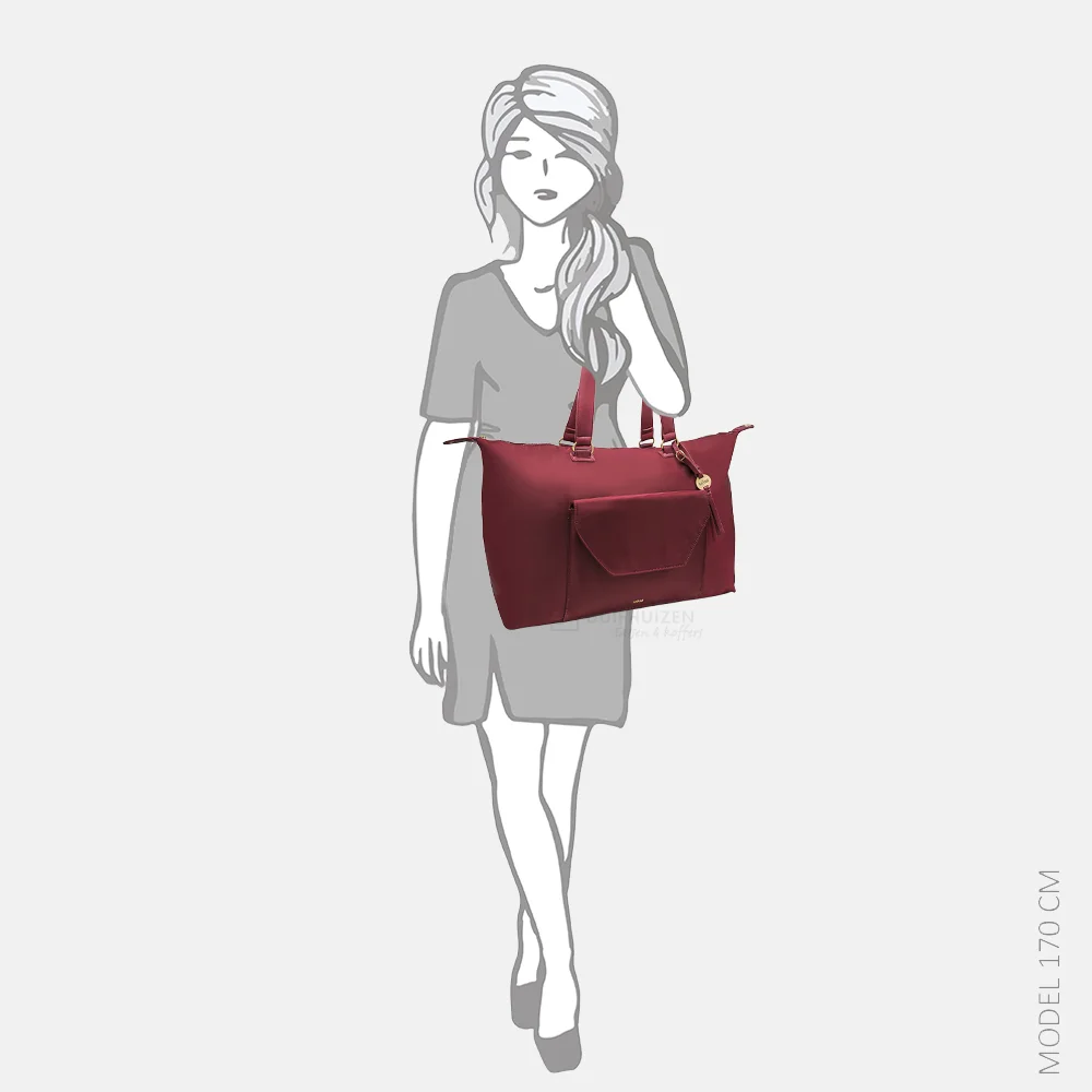 Mosz Sandy weekendtas aubergine | 023503-Donker rood